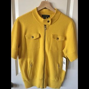 Ralph Lauren Mustard Colored Sweater- Size Large